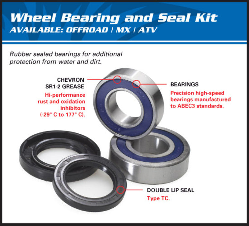 ALL BALLS Rear wheel bearing set KTM SX65/60