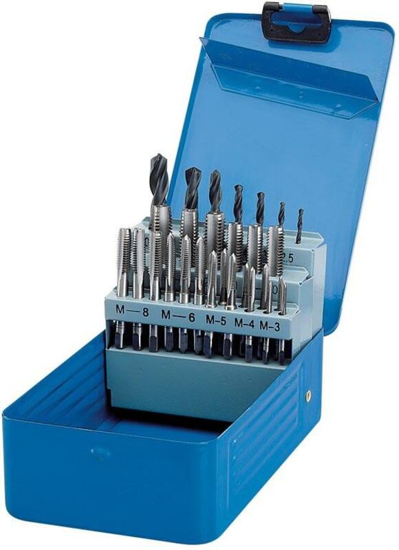 DRAPER Metric Tap and HSS Drill Bit Set 28 Pieces