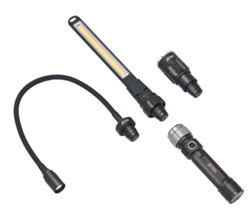 ZECA 3-in-1 rechargeable LED flashlight