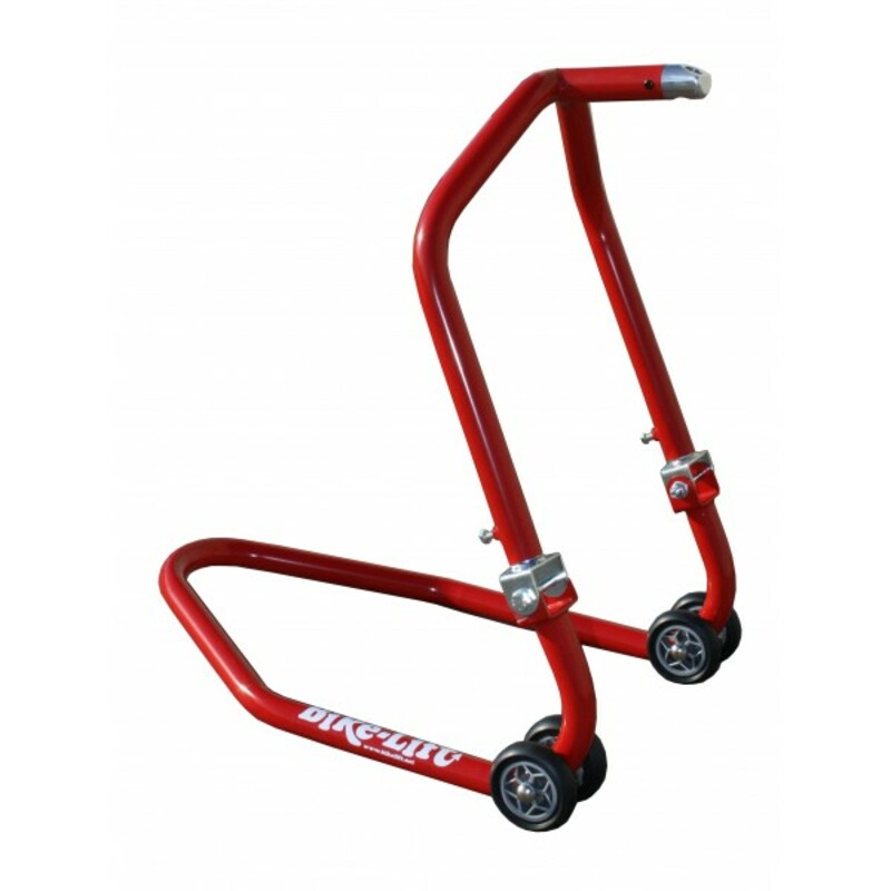 FRONT PADDOCK STAND RED (STEERING SHAFT) SUPPLIED WITH PIN