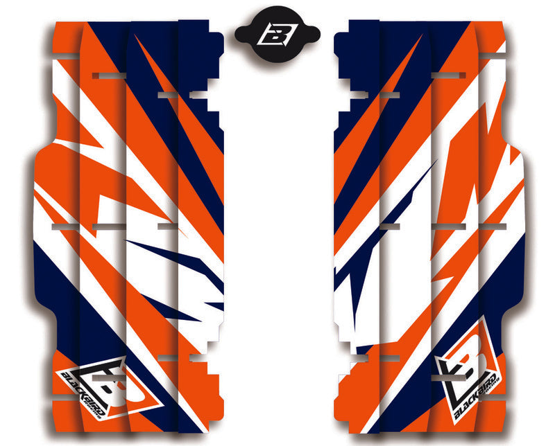 Decoratiekit van de radiator BLACKBIRD Replica 2016 Marchetti Racing KTM