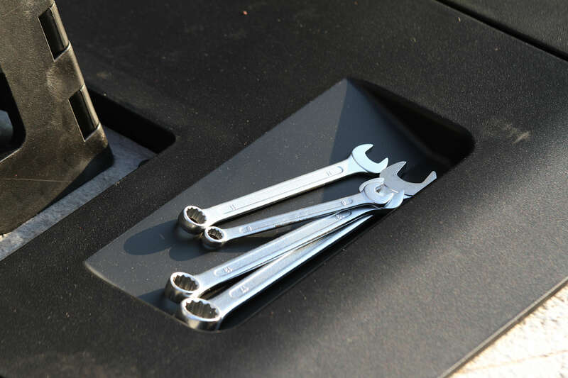 POLISPORT Luxury foldable plastic environmental mat black