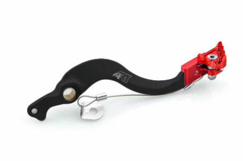 ART brake pedal Factory black anodized aluminum/red end Beta