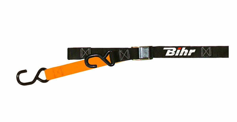 BIHR Two-tone Straps black/orange 2 buckles (supplied per pair)