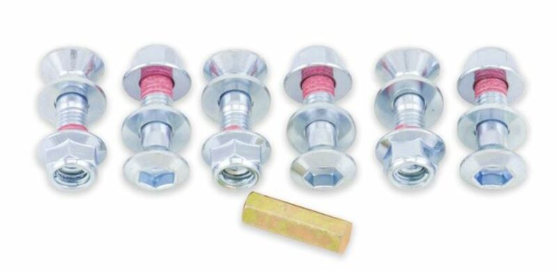 BOLT SCREW/NUT A.TANDW SILVER-ANGLED HEAD PACK OF 6 PIECES