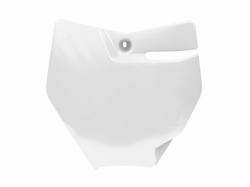 RACETECH white front number plate KTM SX85