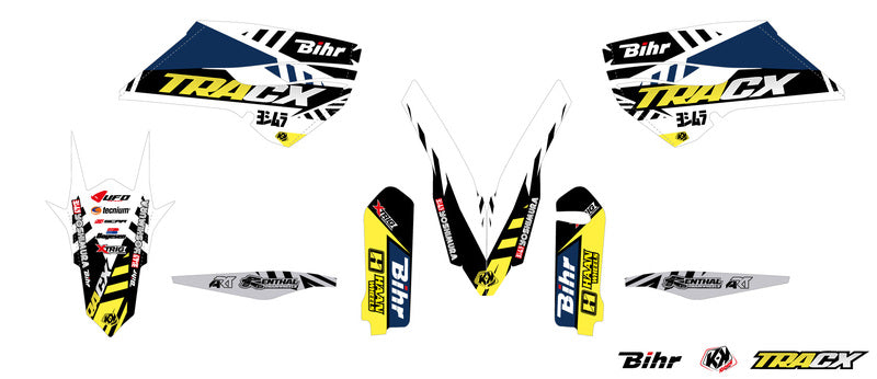 KUTVEK Tracx sticker set white Husqvarna TE/FE