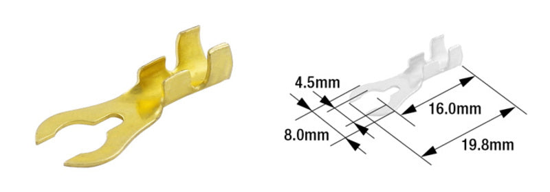 TOURMAX electrical cable lug male Ø4.5mm type B-21 (per 100)