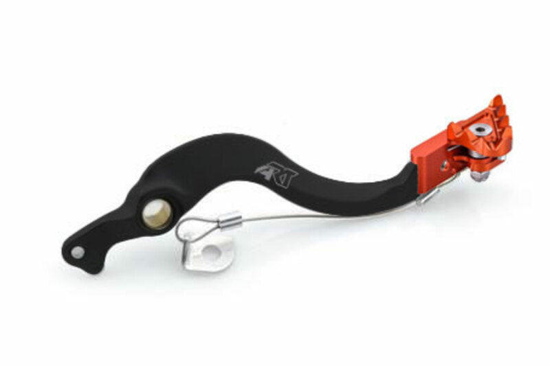 ART brake pedal Factory black anodized aluminum/orange tip KTM/Husqvarna