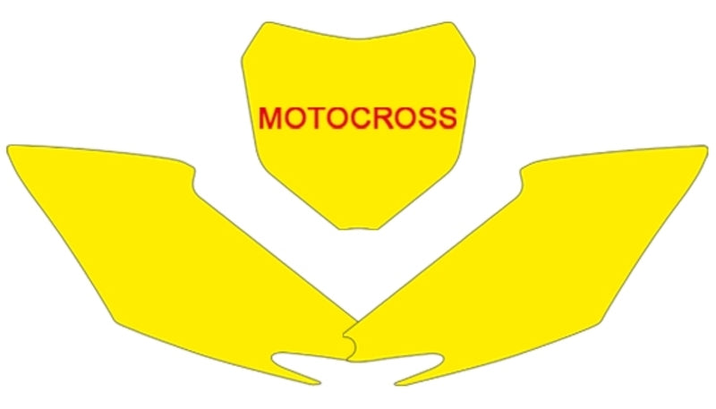 NUMBER PLATE BACKGROUND HONDA CRF450 '13 1013WHITE