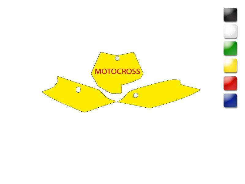 NUMMERBORDACHTERGROND KTM SX/SXF 11 CROSS WIT