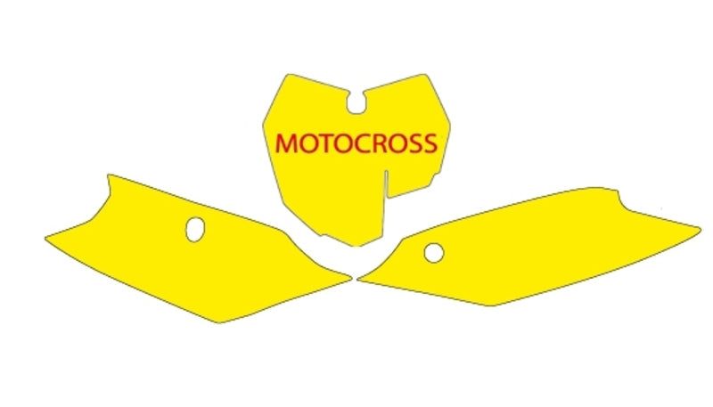 NUMBER PLATE BACKGROUND KTM SX-SXF 125 &+ WHITE