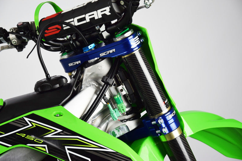 SCAR T-stuk vork ACS Offset 23mm blauw