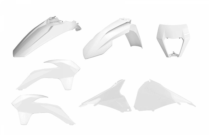 POLISPORT Plastic restyling kit enduro white KTM EXC/EXC-F
