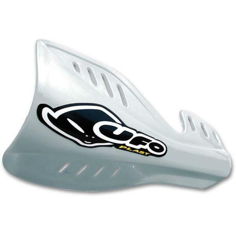 UFO Front fork protectors white Kawasaki KX250F