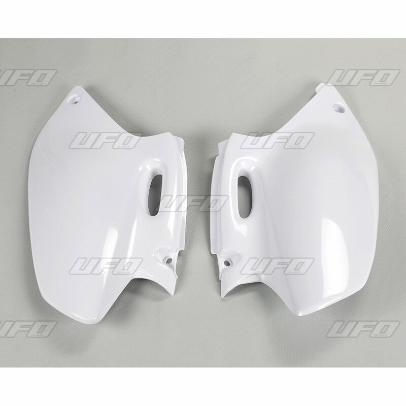 UFO Side number plates white Yamaha