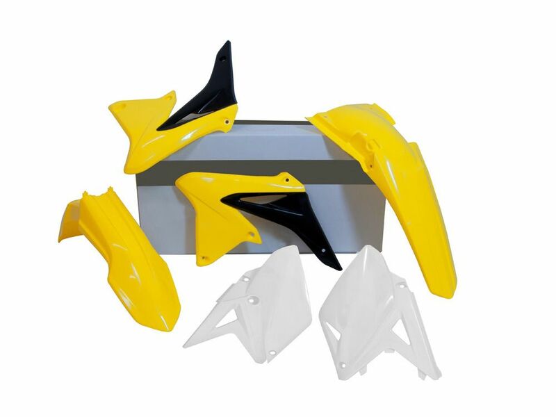 RACETECH plastic set original color white/yellow Suzuki RM-Z450