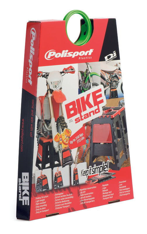 POLISPORT Foldable motorcycle stand blue/black