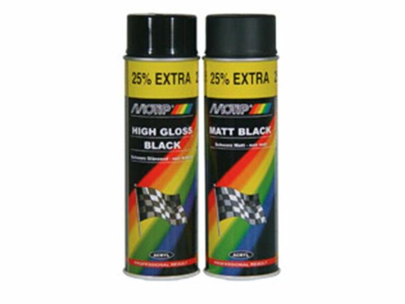 MOTIP Black High Gloss Basic Paint - spray can 500 ml