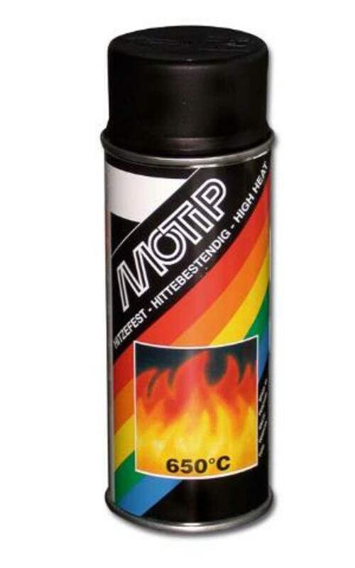 MOTIP Black Heat resistant paint - spray can 400 ml
