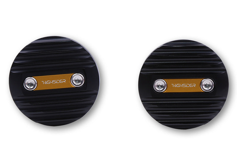 HIGHSIDER pro Wave Handlebar Ends Black (Pair)