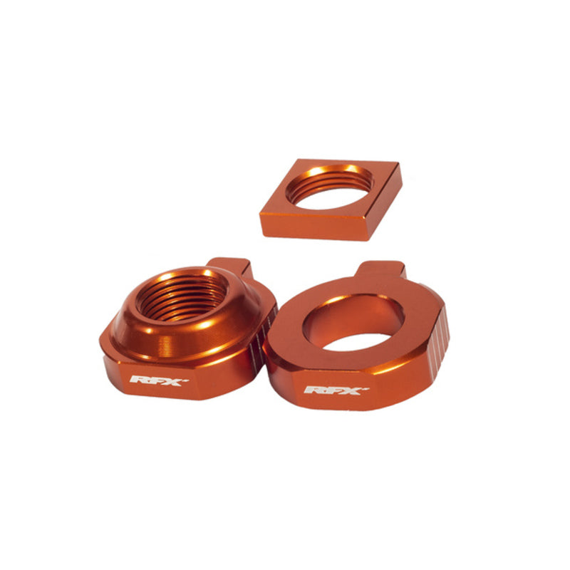 RFX Pro 2 Rear Axle Adjuster Blocks - Orange