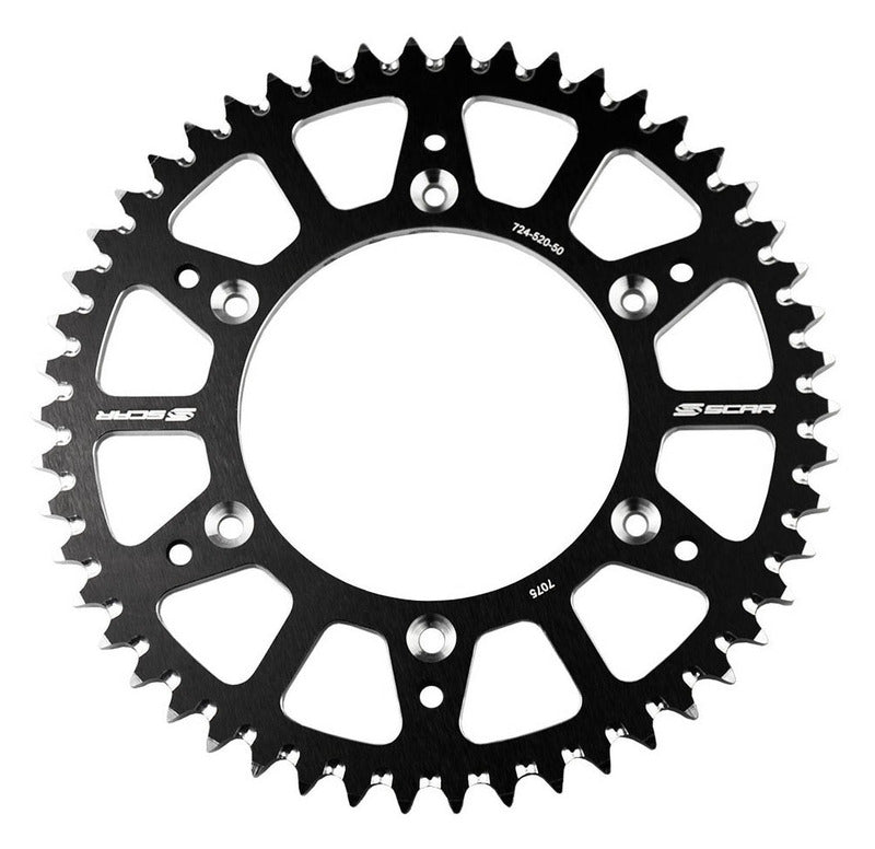 Rear sprocket SCAR Aluminium Self cleaning - 428