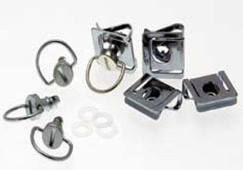 COMPLETE MOUNTING KIT 4 DZEUS SCREW CLIP + RING 6MM QUICK RELEASE TRAY