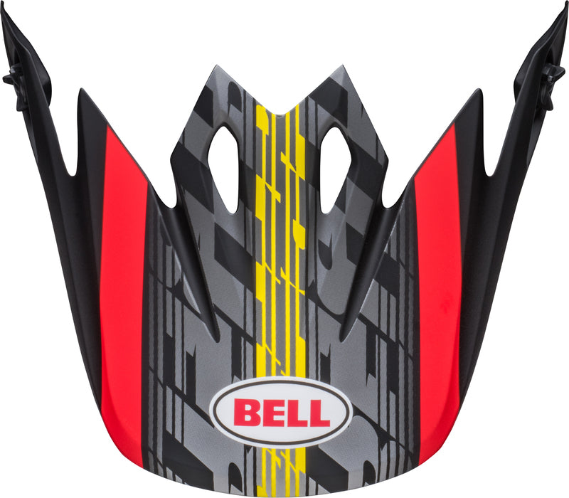 BELL MX-9 Mips Off-Road Peak - Offset Matte Black/Red