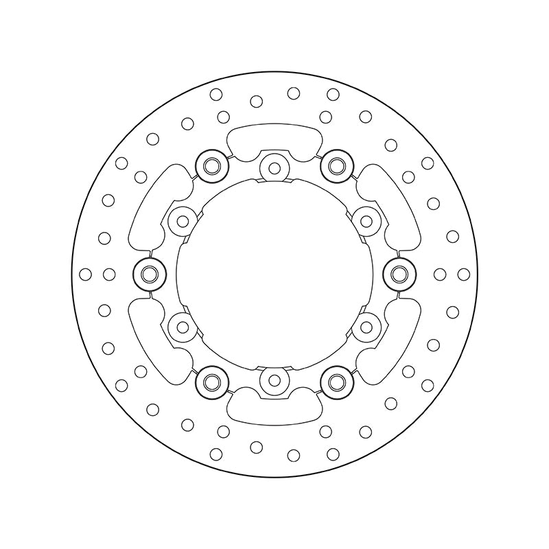 BREMBO Serie Oro ronde zwevende remschijven - set