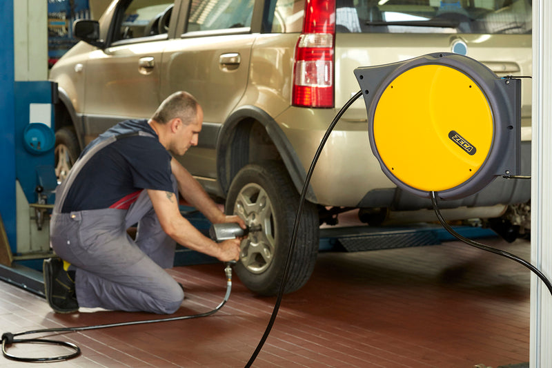 PNEUMATIC REEL 16MBINN. ø HOSE 8 MM