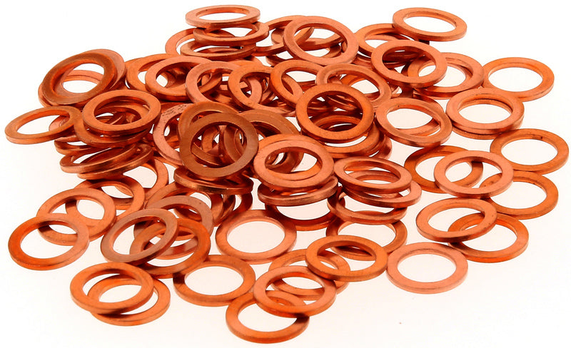 KOPEREN RINGEN 8X12X1,0 PACK VAN 100 STUKS