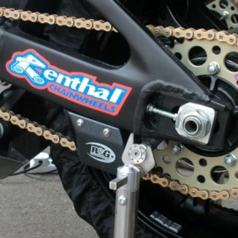 R&G RACING TANDWIELBESCHERMING (HAAIENVIN) VAN ZWART ABS