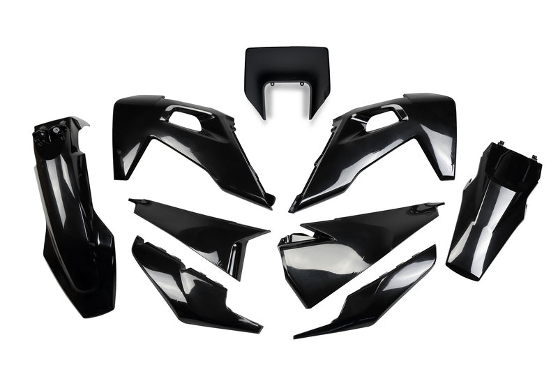 UFO Plastic kit zwart Husqvarna FE/TE