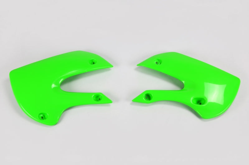 UFO Radiator shrouds green Kawasaki KX65/KLX110