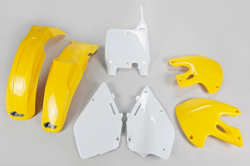 UFO Plastic kit OEM kleur geel/wit Suzuki RM125/250