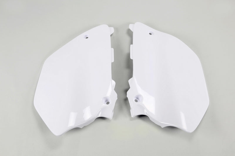 UFO Side number plates white Yamaha