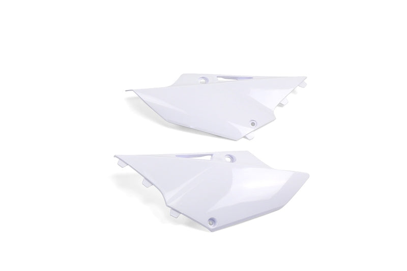UFO Side number plates white Yamaha YZ125/250