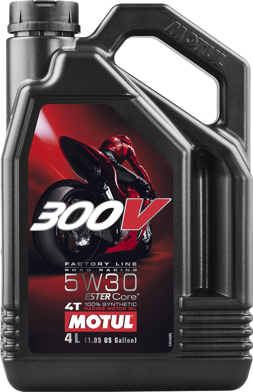 MOTUL 300V Factory Line Road Racing 4T Engine Oil - 5W30 4L