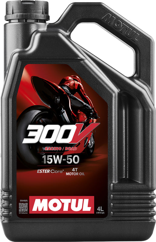 MOTUL 300V Factory Line Road Racing 4T Engine Oil - 15W50 4L