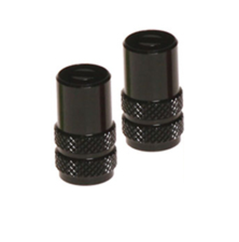 RFX Sport Valve Caps With Valve Key (Black) 2pcs