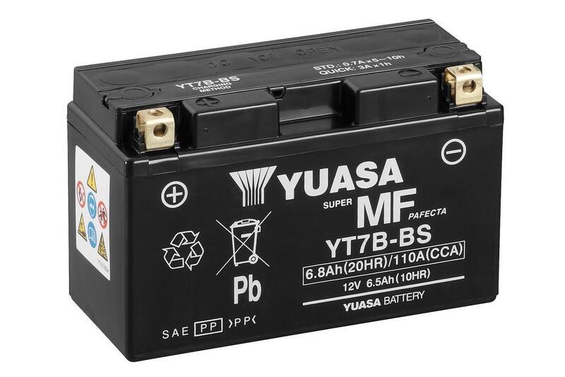 YUASA W/C Fabrieks geactiveerde onderhoudsvrije batterij - YT7B