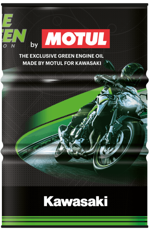 MOTUL Kawasaki Lime Green 4T Motorolie - 10W40 208 L