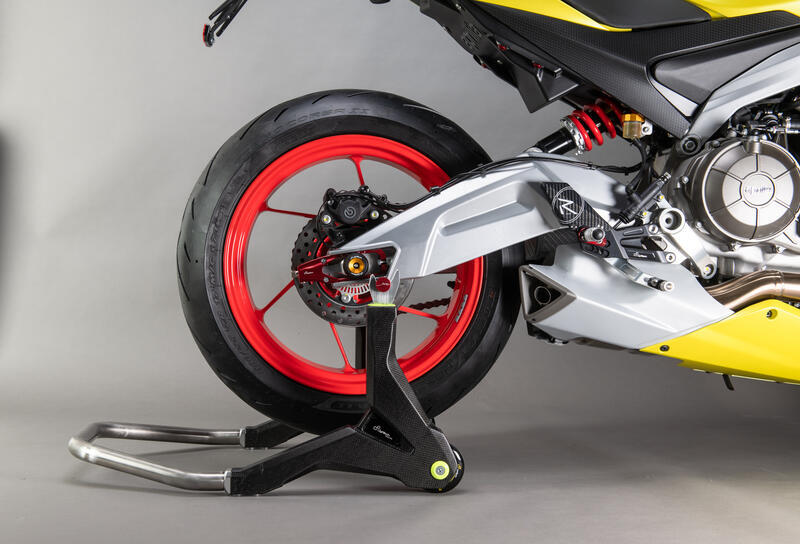 LIGHTECH Achterste paddockstand met V-steunen - Carbon