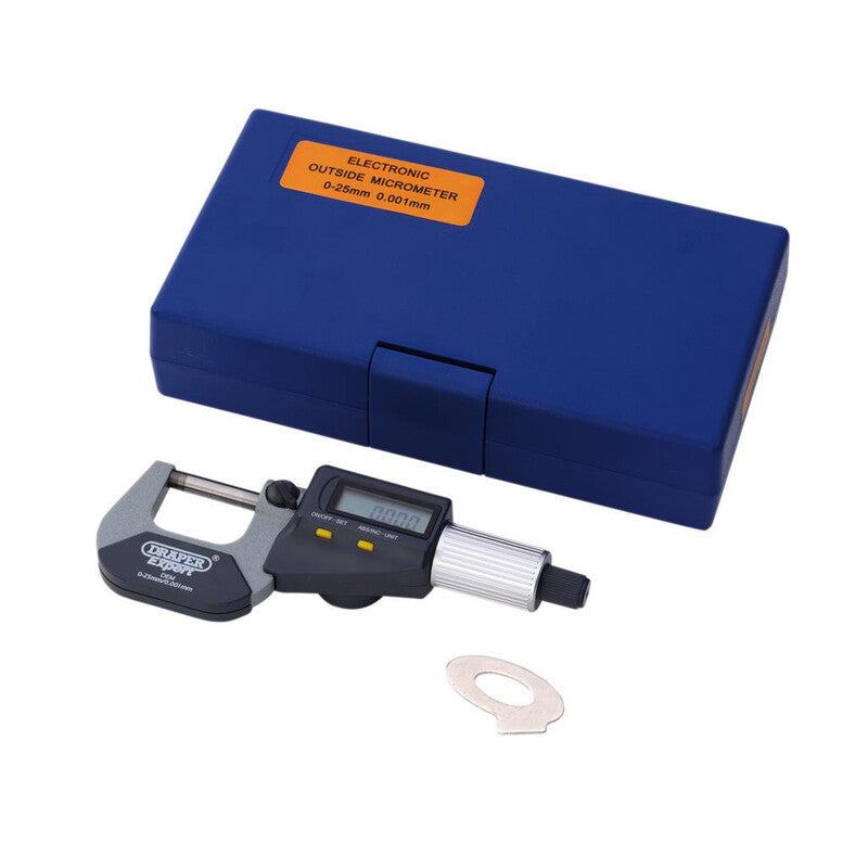 DRAPER Expert Digital External Micrometer - 0-25mm