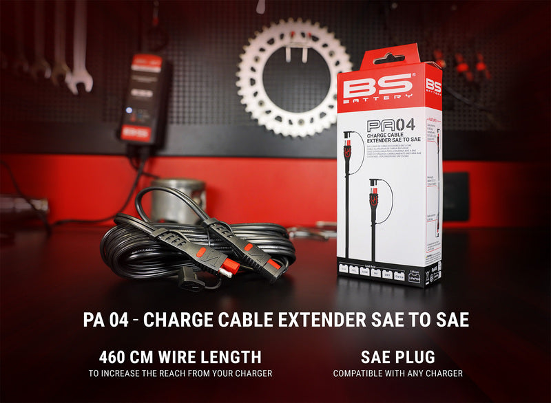 BS BATTERY Charge Cable Extender PA04 - SAE To SAE