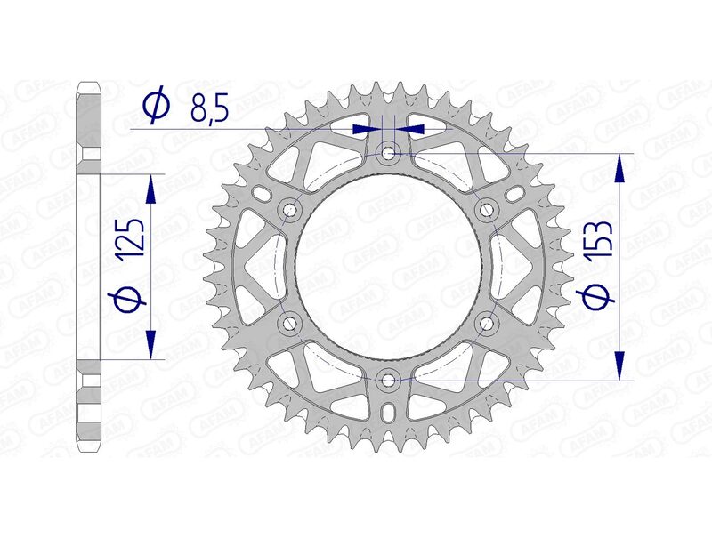 AFAM Aluminium Standard Rear Sprocket - 520