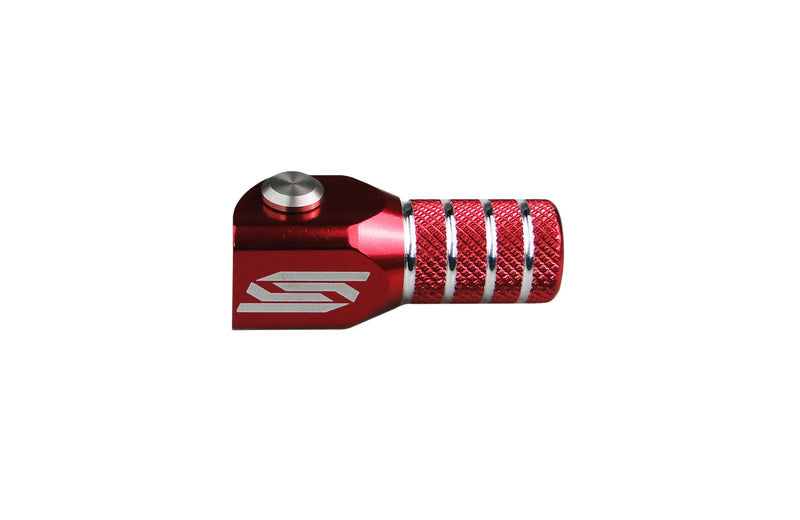 SCAR Schakelpedaal zwart + afdekkap rood