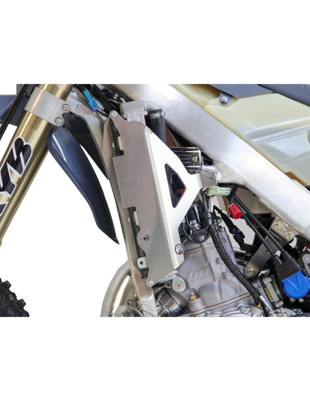 AXP Hard Enduro Radiatorbeschermers – HDPE 8 mm – Zwart