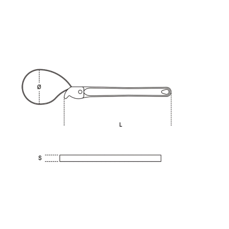 BETA Spanbandsleutel smeedstalen arm